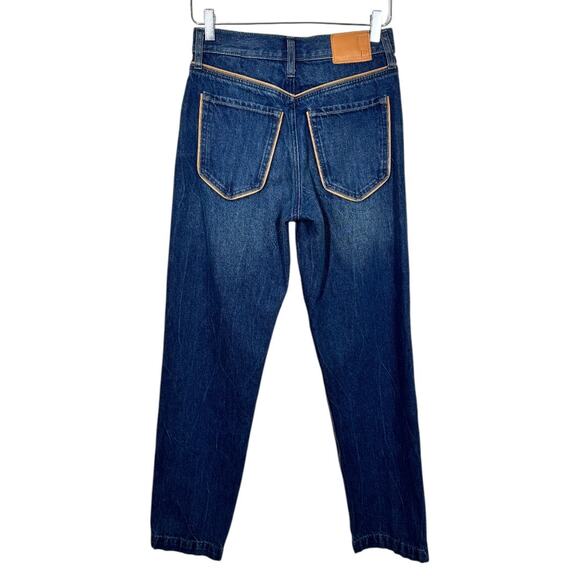 Banana Republic Roper Vintage Straight Jean 25 High Rise Dark Wash - Picture 5 of 11